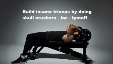 build insane triceps by doing skull crushers - laz - tymoff